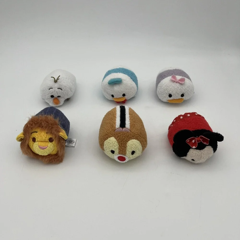 Disney Store Tsum Tsum Mini Plush Toy lot of 6‎ Characters with Tag